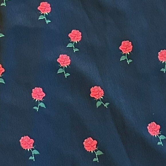 Never Fully Dressed Valentina Puff Sleeve Maxi Dress Rose Print Size 16 Women's - Picture 14 of 16